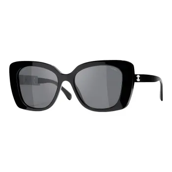 CHANEL Plate Frame Square Sunglasses Unisex