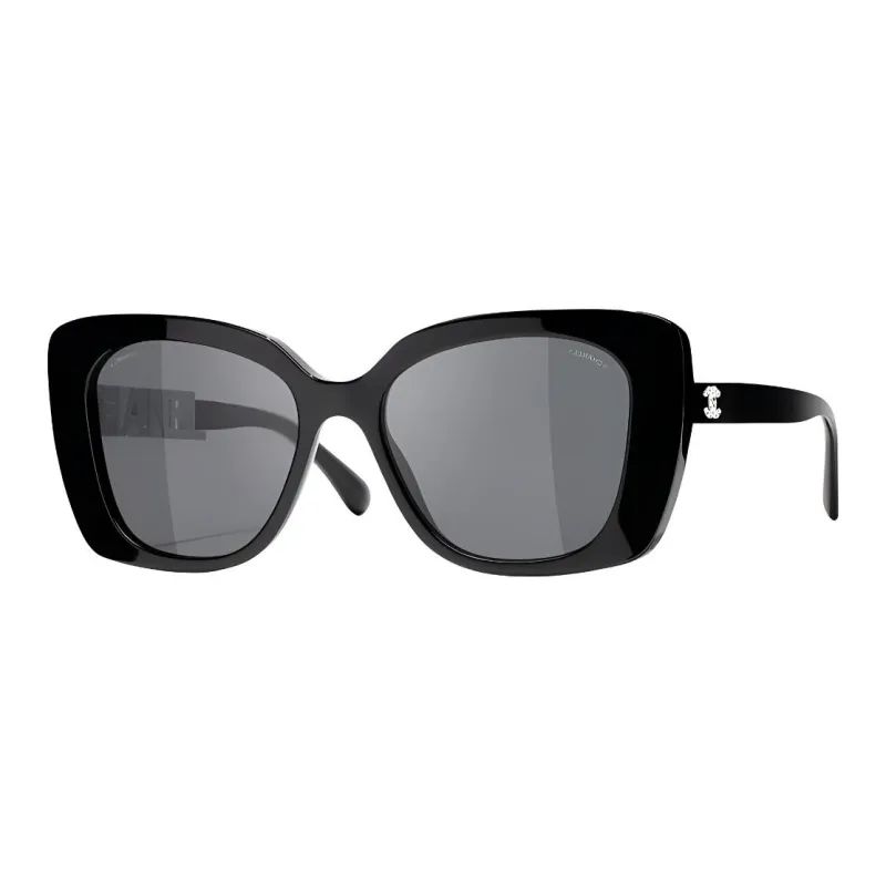 CHANEL Plate Frame Square Sunglasses Unisex-0
