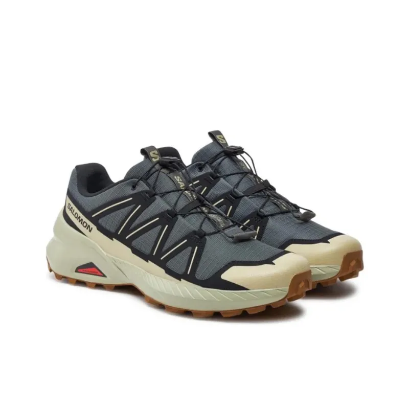 SALOMON Anti Slip Wear Resistant Low Top Casual Running Shoes Men's Gray-1
