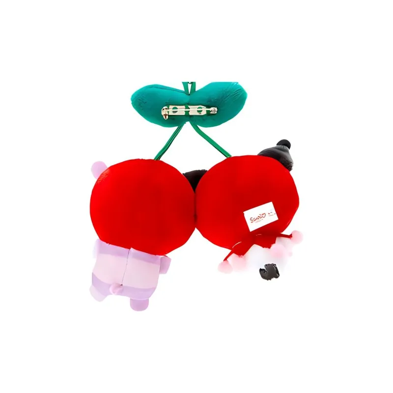 Sanrio Characters Kuromi Cherry Styling Dolls Plush Pendant 10cm Height-1
