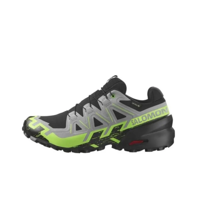 SALOMON Speedcross 6 Gore Tex Black Alloy Green Gecko-0