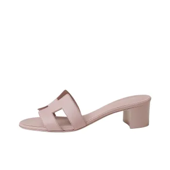 HERMES Oasis Slide Slippers 5cm Women's Pink