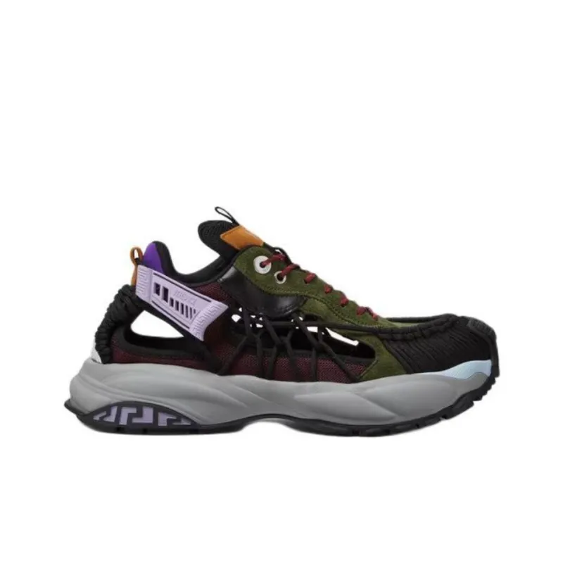 FANSIZHE Mercury M_VS_01 Low Top Casual Shoes Men's Black Green-1