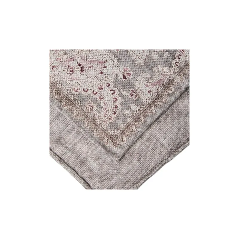 Brunello Cucinelli Double face Graphic print Pocket Square-1