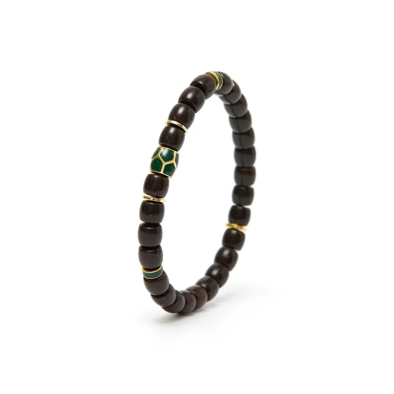 Bluish Reverie Coconut Shell Beads Bracelets Unisex-2