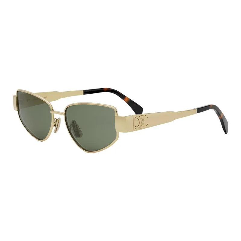 CELINE Irregular Shape Sunglasses Women's Gold-0