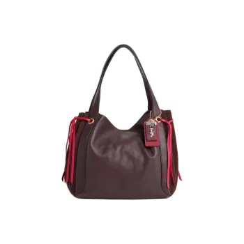 COACH Harmony Gloves Made Of Tanned Leather Hobo Man Shoulder Bag Large Size Women's Ox Blood Color