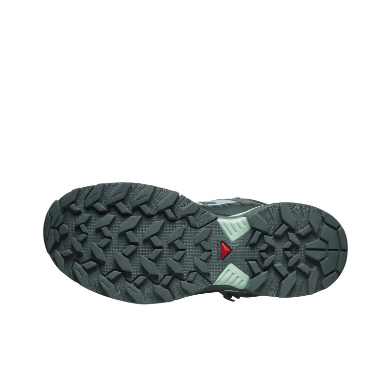 SALOMON X ULTRA 360 Slip Resistant Waterproof Mid Top Hiking Shoes Women's Gray Blue-4