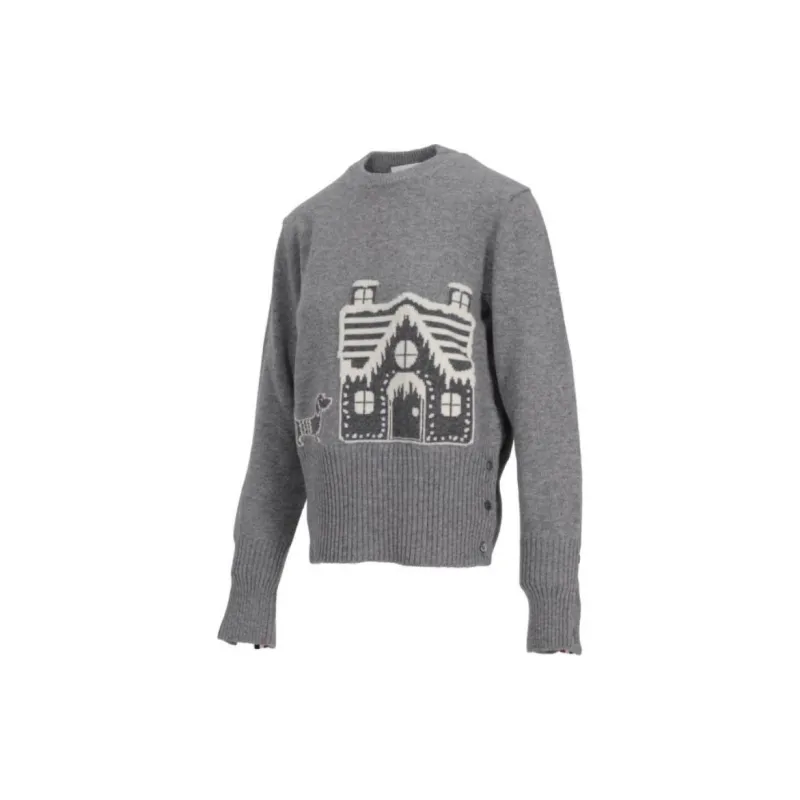 THOM BROWNE Holiday Scenery Classic Crewneck Jumper-3