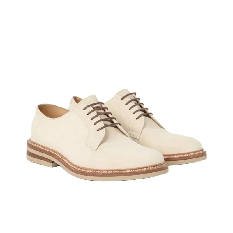 Brunello Cucinelli Casual Shoes Men's Beige-2
