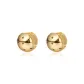 Gold Round Ball Clip-on Earrings 1 Pair Eh-2761.ebB