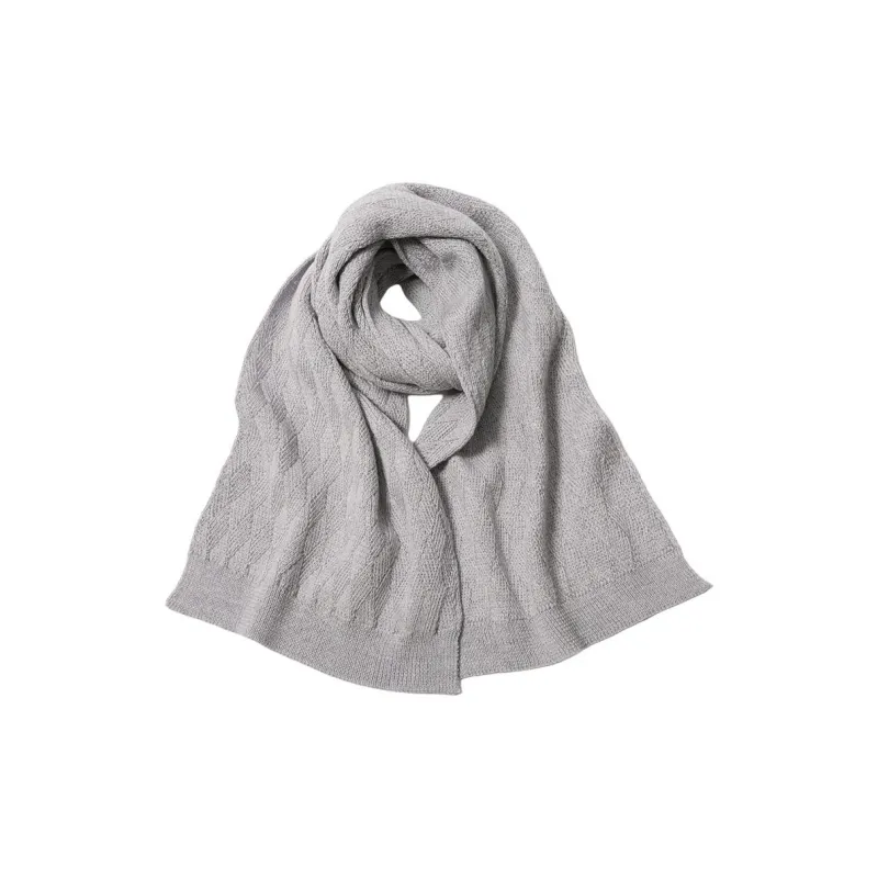 Red Bean Wool Knit Scarves Women's-5