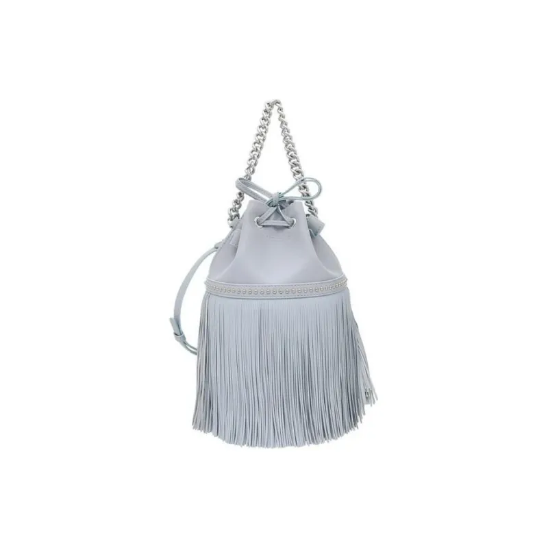 J&M Calfskin Shoulder Bag Crossbody Bag Handbag Medium Size Women's Ice Blue-0