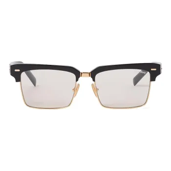 MIU MIU Rectangular Clubmaster frame Glasses