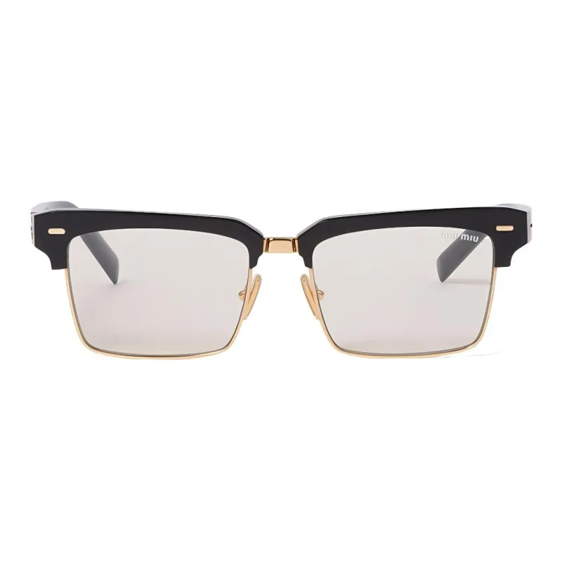MIU MIU Rectangular Clubmaster frame Glasses-0