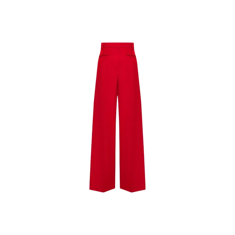 Valentino Casual Pants Women's Red-1