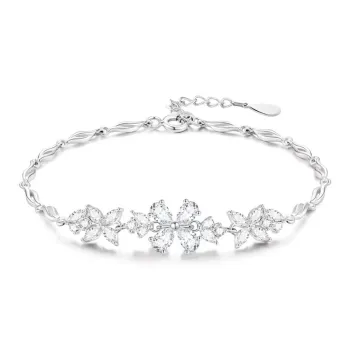 J&KINGLAY S925 Silver Bracelets Women's