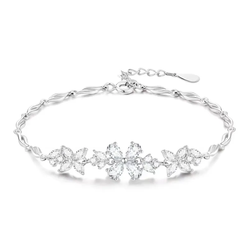 J&KINGLAY S925 Silver Bracelets Women's-0
