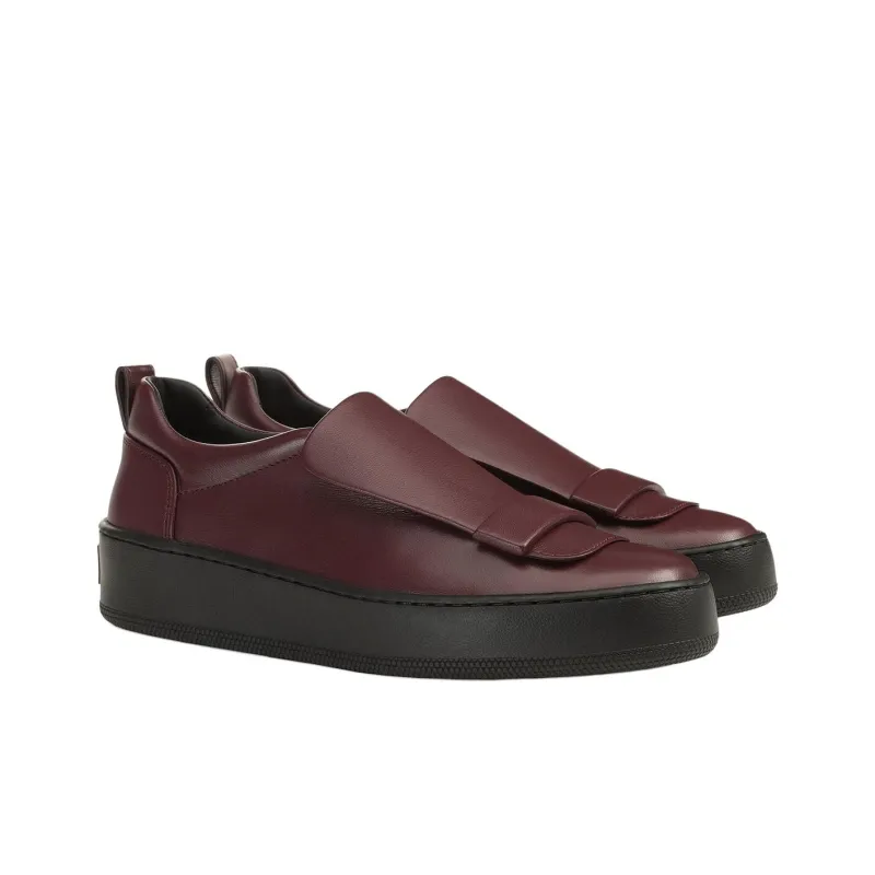 SERGIO ROSSI Sr1 Addict Low-Top Skateboard Shoes Women's Red-2