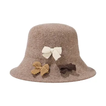 Yamaichi Maru 64.4% Wool 26.3% Nylon 9.1% Polyester Polyamide Bucket Hats Women's
