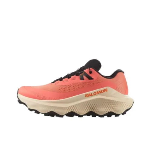 SALOMON Ultra Glide 3 Anti-Slip Wear-Resistant Low-Top Running Shoes Women's Orange Beige