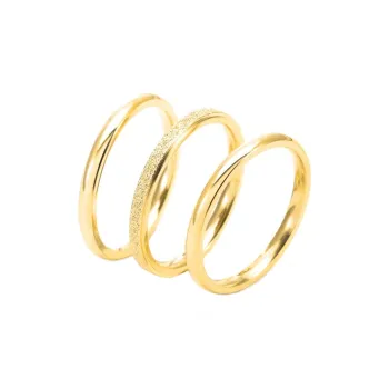 SGM Titanium Steel Rings Unisex