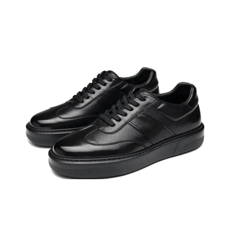 SAINT ANGELO Low Top Skateboard Shoes Men's Black-1