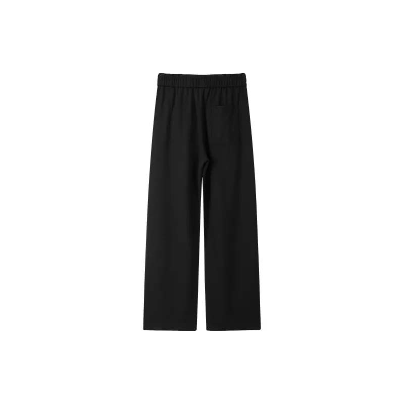 P8H9 Knitted Sports Pants Unisex Black-1