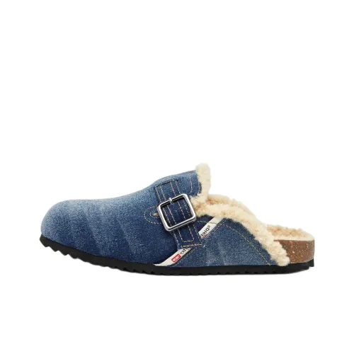 DIESEL Wrap toe Slippers Men's Blue