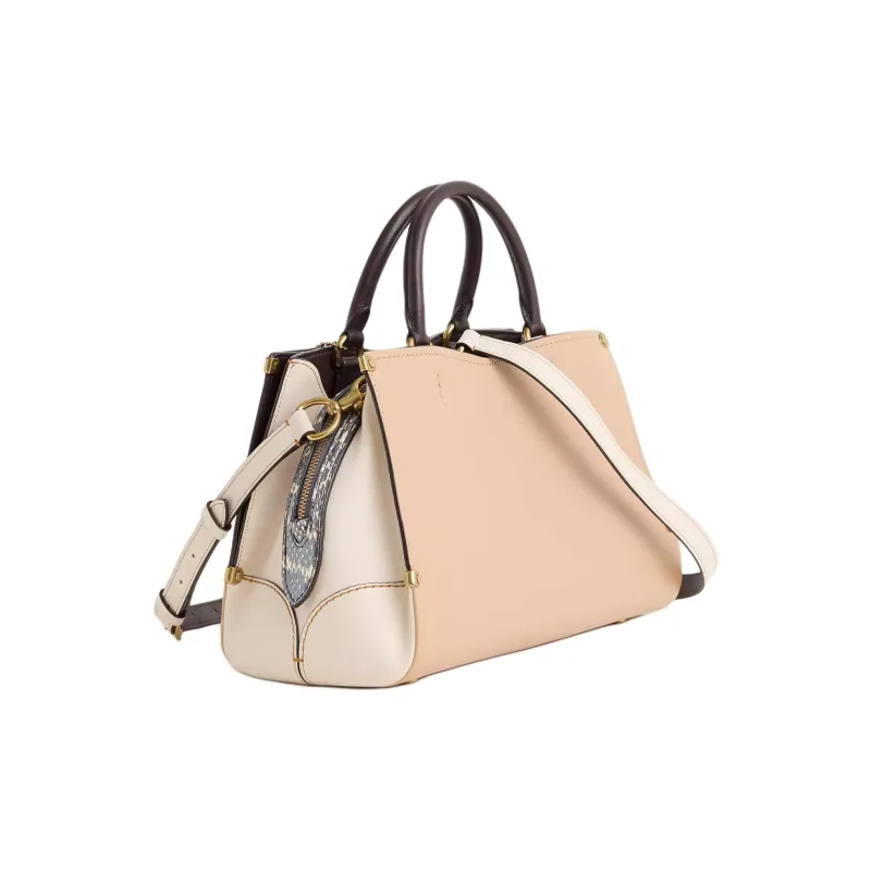 COACH MasonCarryall Gloves Made Of Tanned Leather One Shoulder Handbags Large Size Women's Beech Wood Pink Pencils-1