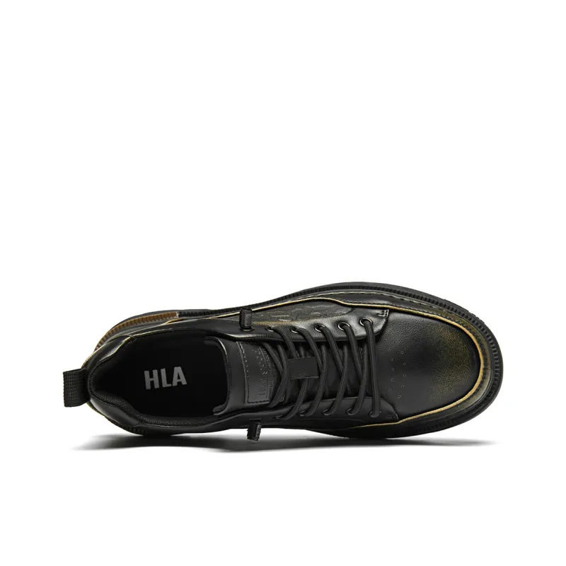 HLA Work Boots Men Low Top Black/Brown-2