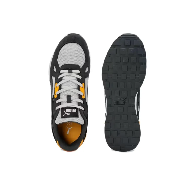 PUMA Graviton Pro Anti Slip Wear Resistant Low Top Casual Shoes Unisex Black Gray Color-3
