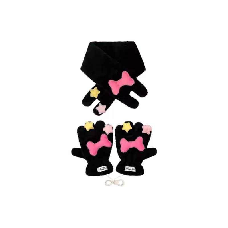 CARTELO Cotton Knit Gloves Unisex-4