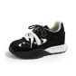 Black Horsehair Hidden Wedge 7cm