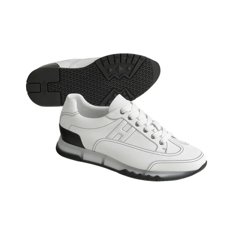 HERMES Trail Low Top Casual Shoes Men's White-3