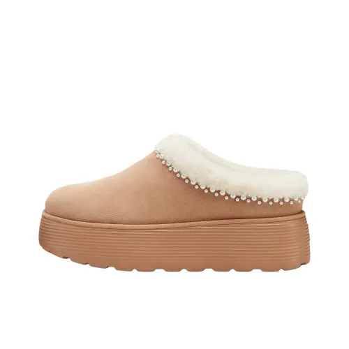 Stuart Weitzman/SW Pearl Closed Toe Slippers 4cm Women's Light Pink