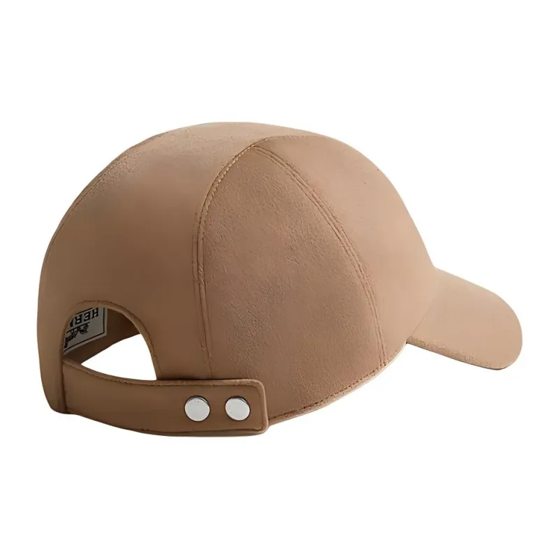 HERMES Cashmere Baseball Caps Unisex Brown/Green-1