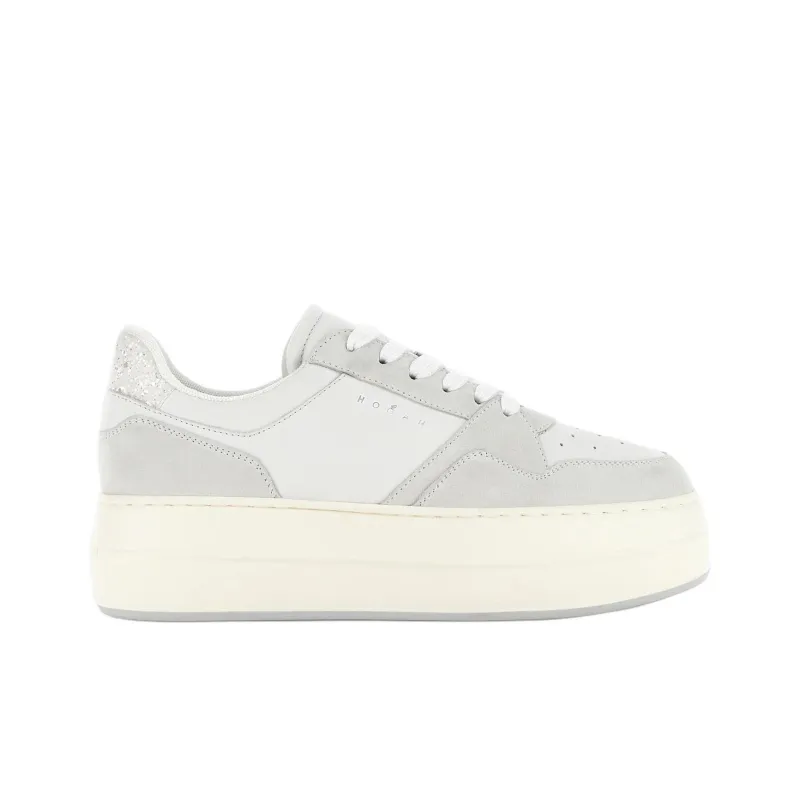 HOGAN Skyscraper Logo Printed Lace Up Sneakers Women's-1