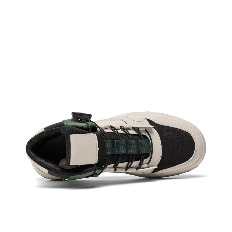OFFER AITR Anti Slip And Wear Resistant Breathable High Top Skateboard Shoes Men's-3