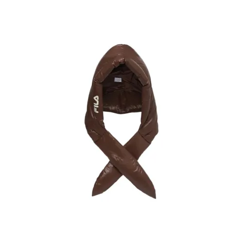 FILA Nylon Polyester Down Feather Hats & Caps Women's Brown