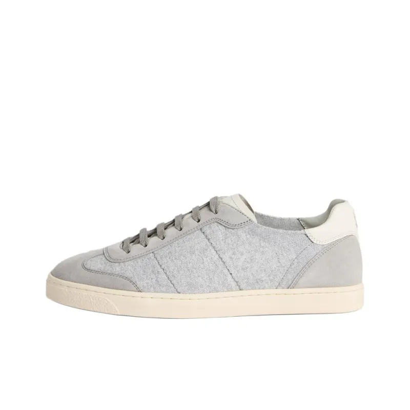 Brunello Cucinelli Low Top Skateboard Shoes Men's Gray-0