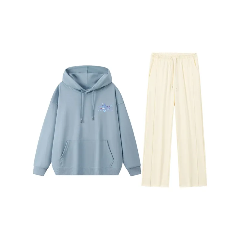 Small Columns Under The Sea Sweatshirt Set Unisex-15