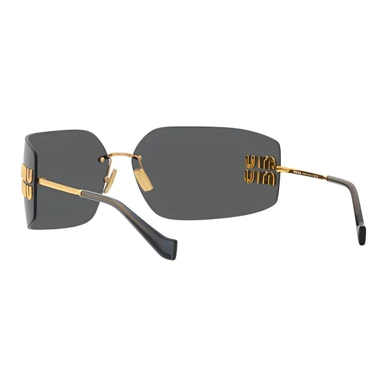 MIU MIU Logo Plaque Oversize Frameless Sunglasses-3