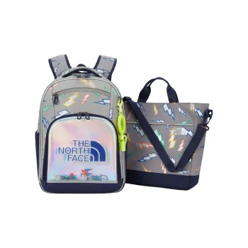 THE NORTH FACE Polyester Backpack And Handbag Combo Set Kids' Gray