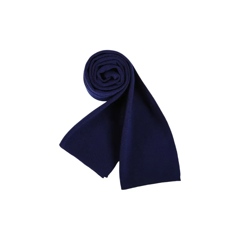 Red Bean 4.2% Wool Knitted Fabric Knit Scarf Men's-19
