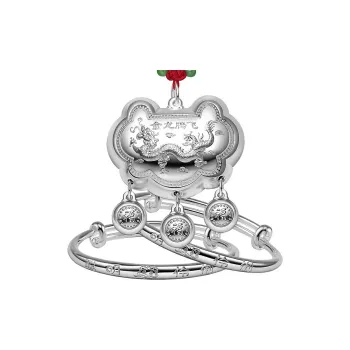YINDIEFANG 999 Fine Silver Bangles Kids'
