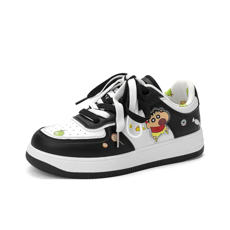 Crayon Shinchan Low Top Skateboard Shoes Unisex-27