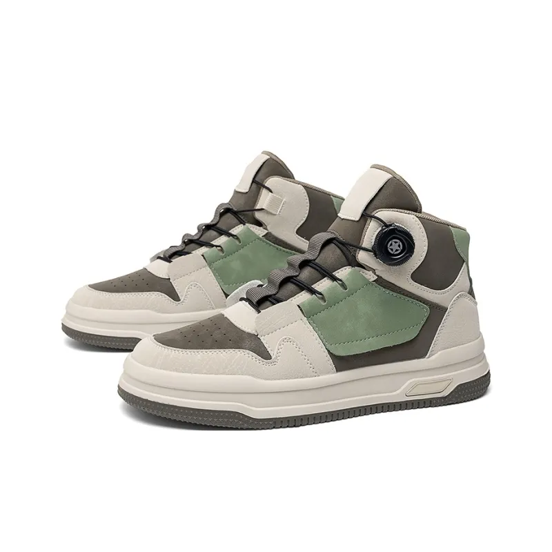 OFFER AITR Anti Slip And Wear Resistant Breathable High Top Skateboard Shoes Men's-8