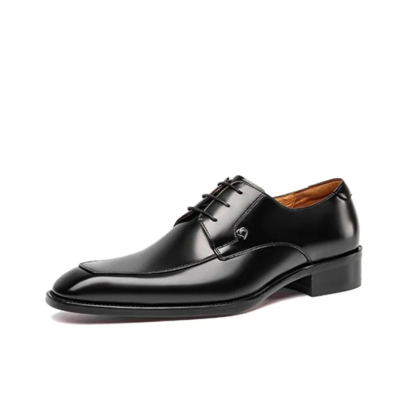 SAINT ANGELO Dress Shoes Men Low Top Black/Coffee-3