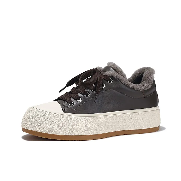 SELAIYA Thermal Low Top Skateboard Shoes Women's-0